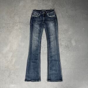 Grace LA Womens Jeans Boot Cut Blue Wash - Size: 25